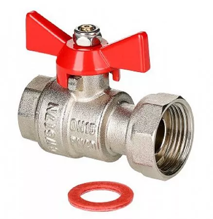 Кран шаровой с накидной гайкой  3/4"x1" ВР VALTEC