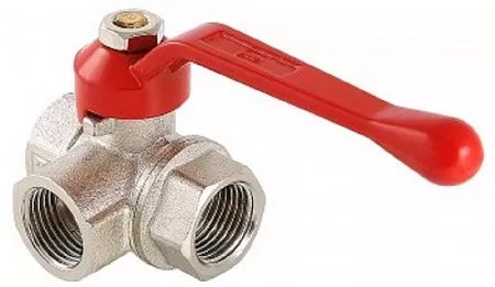 Кран шаровой трехходовой, тип T, ВР 3/4" VALTEC