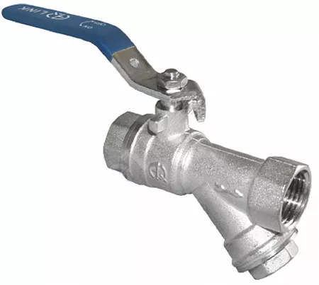 Кран шаровой с фильтром ВР 1/2" AQUALINK рычаг