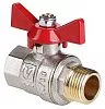 Кран шаровой ВР-НР 1/2" VALTEC Base бабочка купить в Санкт-Петербурге | ВодноеРешение