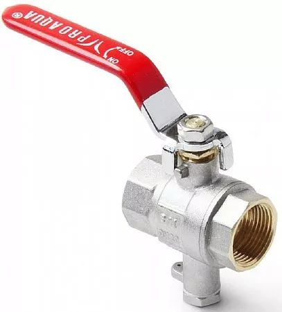 Кран шаровой для подключения датчика температуры ВР 3/4" PRO AQUA