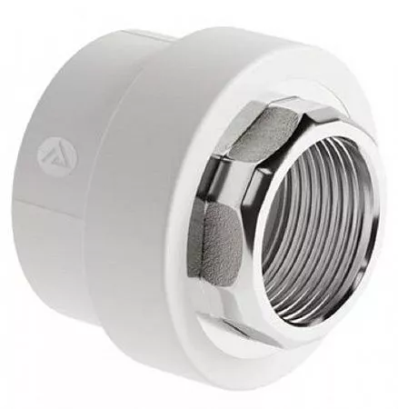 Муфта комбинированная под ключ ВР Ø90x3" полипропиленовая SLT Aqua