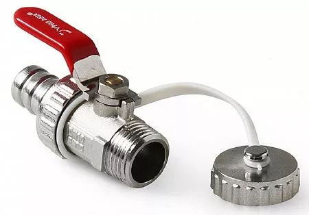Кран сливной дренажный с патрубком для шланга 1/2" PRO AQUA